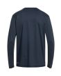 Camiseta surf de manga larga UPF 50 Quiksilver Solid Streak azul marino para niños de 8 a 16 años posterior