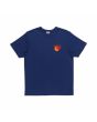 Camiseta orgánica de manga corta Town and Country Jon Logo Azul Marino para hombre frontal
