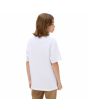 Niño con Camiseta de manga corta Vans Style 76 blanca y negra posterior