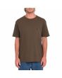 Hombre con camiseta orgánica de manga corta Volcom Stone Blanks Wren 
