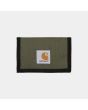 Cartera de triple hoja con cierre de velcro Carhartt WIP Alec Wallet Office Green para hombre
