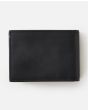 Cartera fina de piel con triple hoja Rip CUrl Stacked RFID Slim Negra para hombre posterior