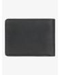 Cartera de cuero con triple hoja Quiksilver Mack negra para hombre posterior