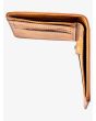 Cartera de cuero sintético con doble hoja Quiksilver Slim Rays marrón para hombre billetera