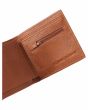 Cartera de cuero sintético con triple hoja Element Daily Wallet Marrón para hombre monedero