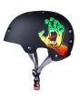 Casco Skateboard Bullet x Santa Cruz Screaming Hand rasta para adulto