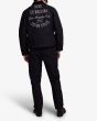 Hombre con Cazadora Deus Ex Machina OFR Jacket Negra posterior