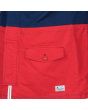 Cazadora con capucha Nixon PI Jacket Azul Marino y Roja para hombre bolsillo
