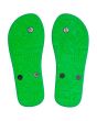 Sandalias Quiksilver Molokai verdes para niño suela