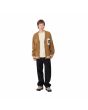 Hombre con cárdigan Carhartt WIP Brown Ducks Marrón y Blanco Cera abierta
