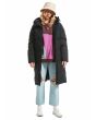 Mujer con chaqueta larga acolchada Roxy Test of Time en Negro Antracita