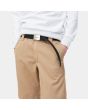 Hombre con Cinturón Carhartt WIP Clip Belt Chrome Negro 