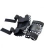 Coderas de protección de skate infantil Pro-Tec Pads Street Gear Junior 3 Pack Open Checker posterior