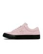 Zapatillas Converse One Star Ox rosas y negras para hombre izquierda