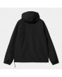 Chaqueta de invierno con capucha Carhartt WIP Nimbus Pullover negra para mujer posterior