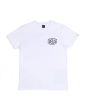 Camiseta de Manga Corta Deus Ex Machina Biarritz Address blanca para Hombre frontal
