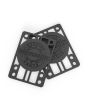Elevadores para Skate Independent 1/8" Risers Negros Pack 2 Unidades frontal