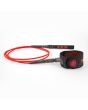 Invento FCS 6' Freedom Leash rojo enrollado