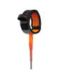 Invento para tabla de surf FCS All Round Essential Leash 7' gris y naranja posterior