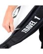 Funda para tabla de surf FCS Travel 1 Longboard Cover 9'6 Negro-Gris cremalleras