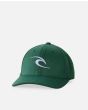 Gorra Rip Curl Tepan Flexfit verde para niño