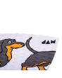 Grip para tablas de Surf Jam Traction Sausage Dog 1 pieza en color blanco y marrón logo