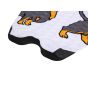 Grip para tablas de Surf Jam Traction Sausage Dog 1 pieza en color blanco y marrón posterior