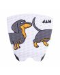 Grip para tablas de Surf Jam Traction Sausage Dog 1 pieza en color blanco y marrón