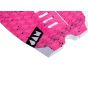 Grip para tablas de surf Jam Traction Mini Me 3 piezas rosa con puntos negros posterior