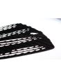 Grip para tablas de Surf Jam Traction Reckless en color negro y rayas blancas frontal