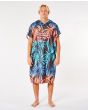 Hombre con poncho de surf Rip Curl Mix Up Print multicolor con estampado tropical 