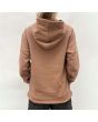 Sudadera con capucha Mission Basic Hoodie Logo Bordado Marrón Unisex posterior