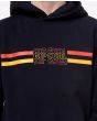Niño con sudadera de capucha Rip Curl Surf Revival negra estampado