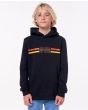 Niño con sudadera de capucha Rip Curl Surf Revival negra