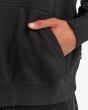 Hombre con Sudadera de capucha RVCA Benjamin Jeanjean Bouquet Negra bolsillo