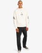 Hombre con sudadera de capucha RVCA Tiger Style Blanca frontal