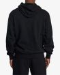 Hombre con Sudadera de capucha RVCA VA Essential Negra posterior