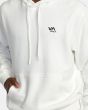 Hombre con Sudadera de capucha RVCA VA Essential Blanca bolsillo