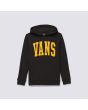 Sudadera con capucha Vans Varsity Youth Negra para niños de 8 a 14 años