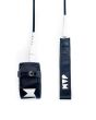 Invento para tablas de Surf Jam Traction Comfortlight Shredder Leash 6" en color negro y blanco 