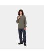 Hombre con pantalón vaquero de ajuste recto relajado Carhartt WIP Pontiac Azul One Wash frontal