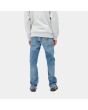 Hombre con Pantalón Vaquero de corte ajustado regular Carhartt WIP Klondike Pant azul lavado posterior