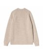 Jersey Carhartt WIP Anglistic Sweater Speckled Moonbeam para hombre posterior