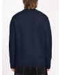 Hombre con jersey de punto Volcom Edmonder II Azul Marino posterior