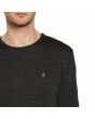 Hombre con Jersey Volcom Uperstand Sweater Negro bordado Stone
