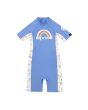 Licra de protección solar UPF 50 Rip Curl UV Spring azul para niñas de 2 a 6 años 