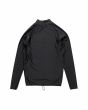 Camiseta técnica de surf Deus Baylands Chest Rash Vest UPF 50 Negra para hombre posterior
