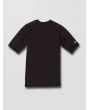 Licra de surf con manga corta Volcom Lido Solid UPF 50+ Negra para hombre posterior