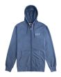 Sudadera con capucha y cremallera Lou Vissla Lounge Zip Hoodie Fleece Dark Denim para hombre