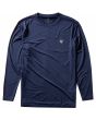 Camiseta de protección solar de manga larga Vissla Twisted Eco LS Rashguard azul marino oscuro jaspeado para hombre